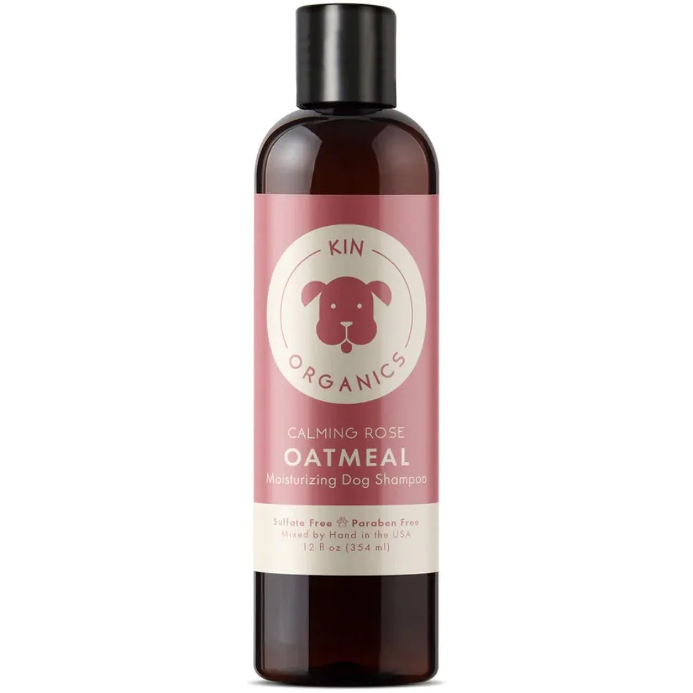 10% OFF: Kin Kind Kin Organics Calming Rose Oatmeal Moisturizing Dog Shampoo 12oz