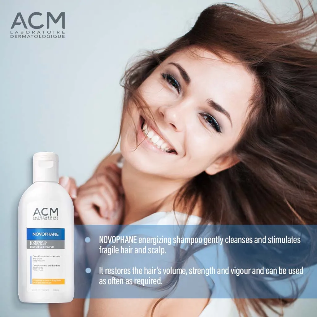 ACM Novophane Energizing Shampoo For Damaged, Dull & Weakened Hair 200ml