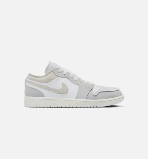 Air Jordan 1 Retro Low Craft Tech Grey Mens Lifestyle Shoe - Beige/Grey