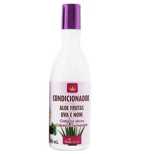 Aloe Fruits Grape Noni Cupuaçu Dry Curly Hair Conditioner 300ml - Livealoe