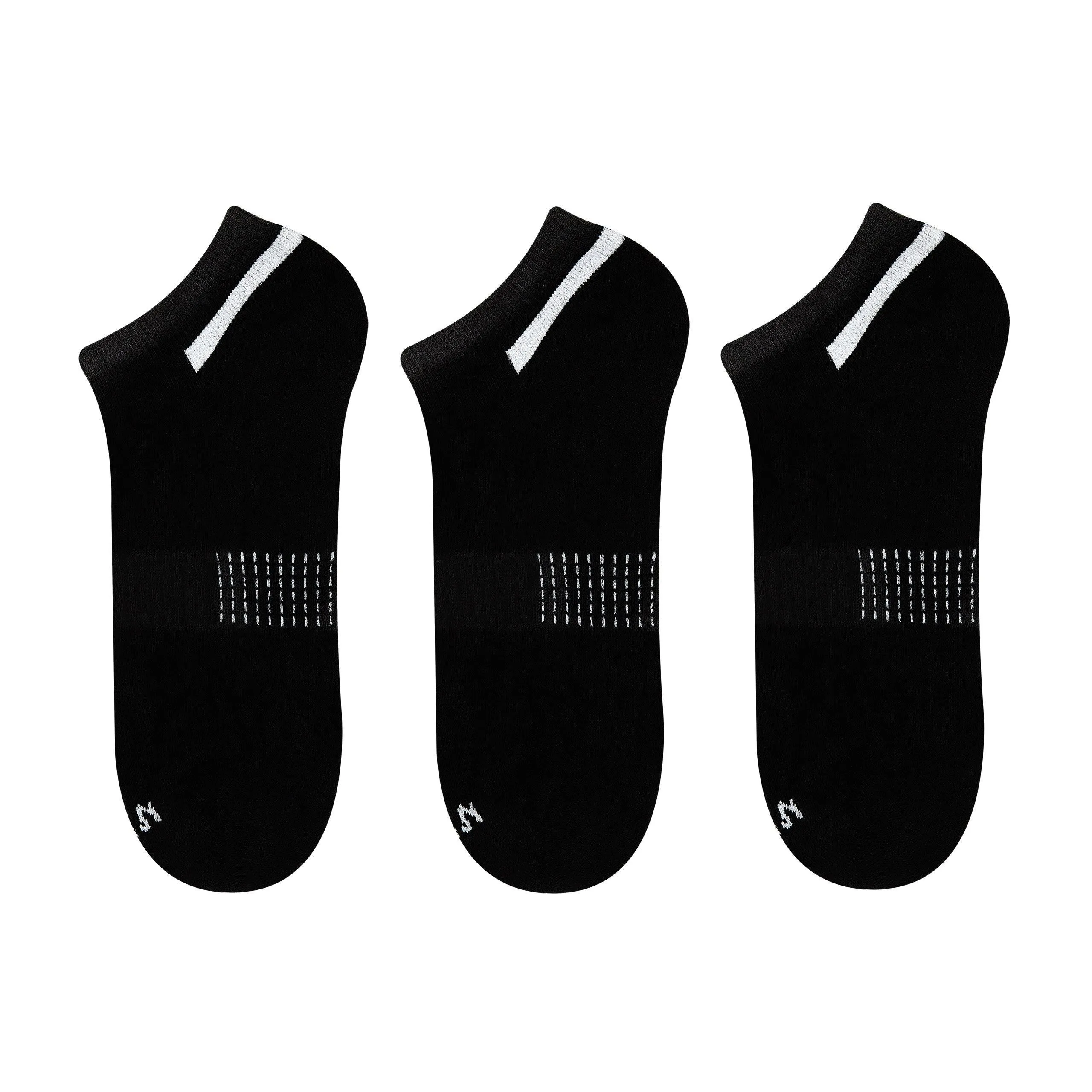 Bamboo Trainer Socks, Ankle Height, Anti Blister, Sport Socks for Cycling, Running & Gym