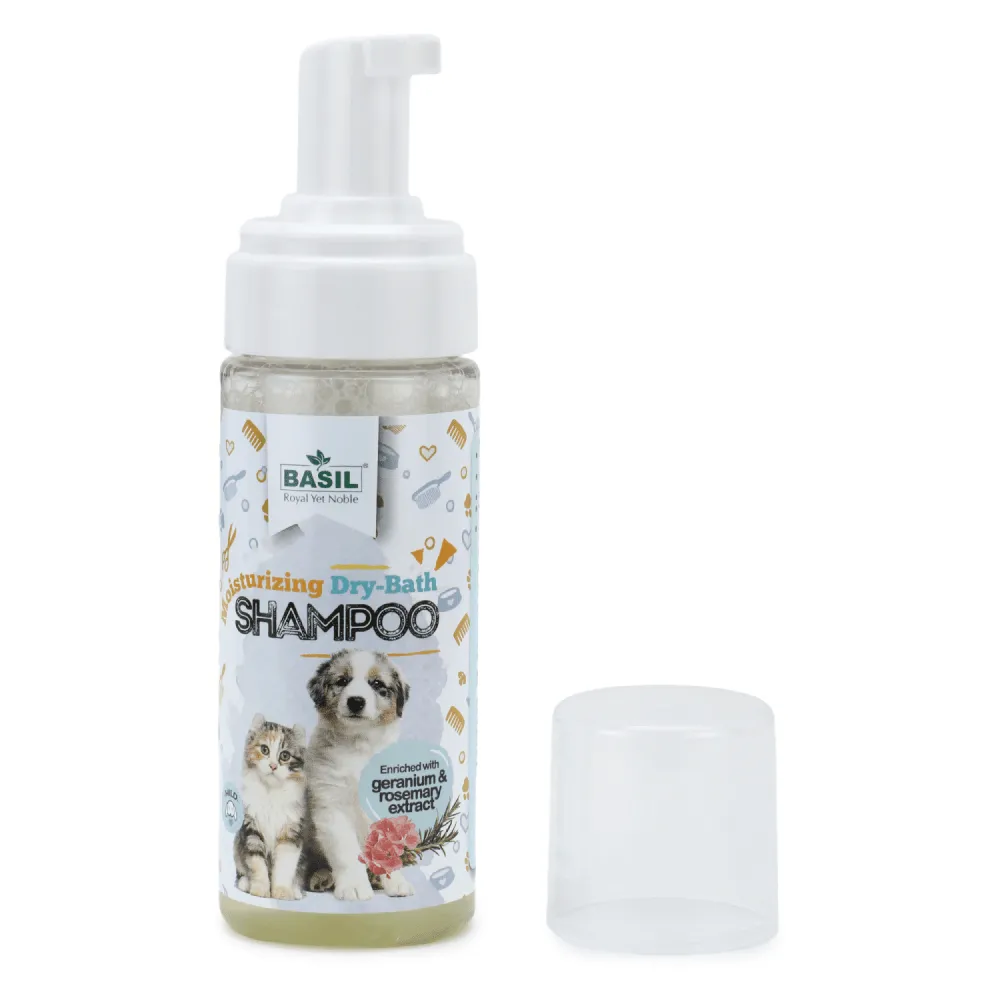 Basil Rosemary & Geranium Dry Dog Shampoo