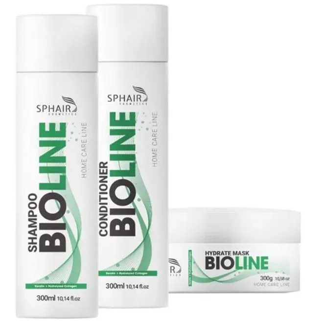 Bioline Organic Home Care Maintenance Hair Treatment Kit 3 Products - Sphair