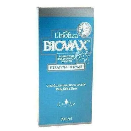 BIOVAX Intensely Regenerating Shampoo   Keratin Silk 200ml