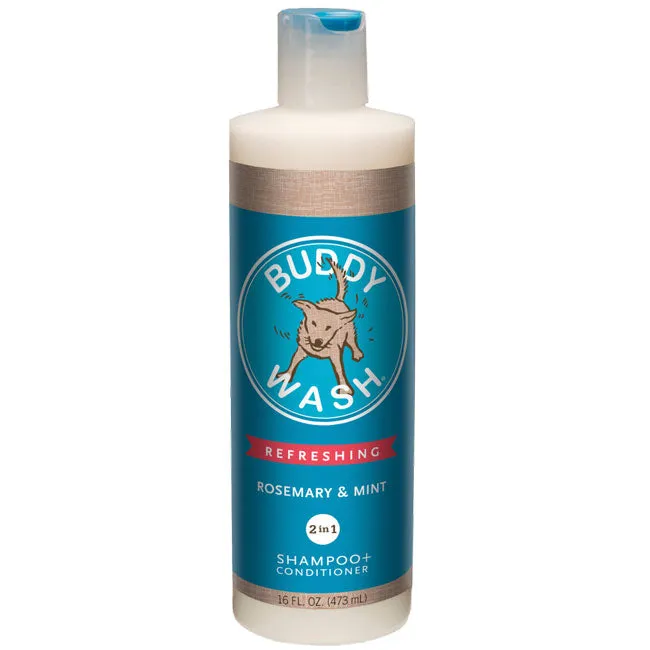 Buddy Wash Rosemary & Mint 2-in-1 Shampoo & Conditioner 16 oz.