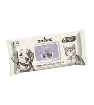 Care For The Good Antibacterial Wipes For Dogs & Cats (Lavender)