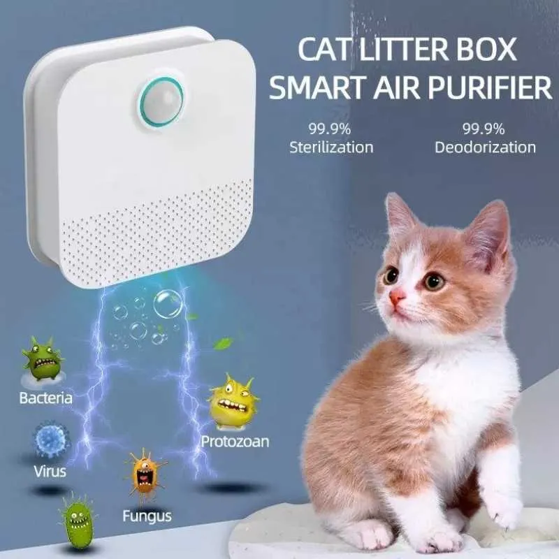 DownyPaws Smart Cat Litter Box Deodorizer & Pet Odor Purifier