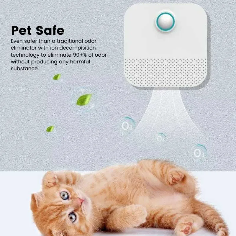 DownyPaws Smart Cat Litter Box Deodorizer & Pet Odor Purifier