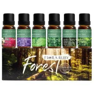 Essential Oils Set Of 6/Pc Essential Oil for Diffusers Aromatherapy Oils Eucalyptus,Lavender,Rosemary,Peppermint Pure Oil