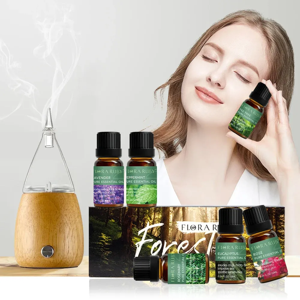 Essential Oils Set Of 6/Pc Essential Oil for Diffusers Aromatherapy Oils Eucalyptus,Lavender,Rosemary,Peppermint Pure Oil