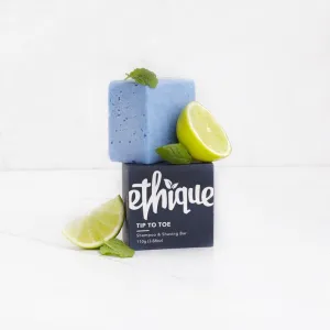 Ethique Solid Shampoo & Shaving Bar Tip-To-Toe