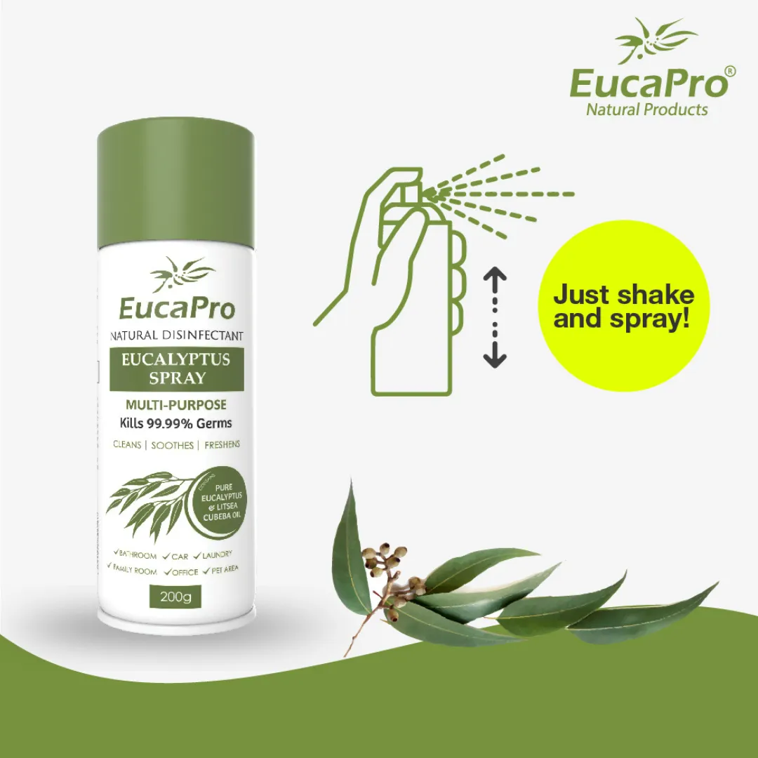 Eucapro Natural Disinfectant Eucalyptus Spray 200g