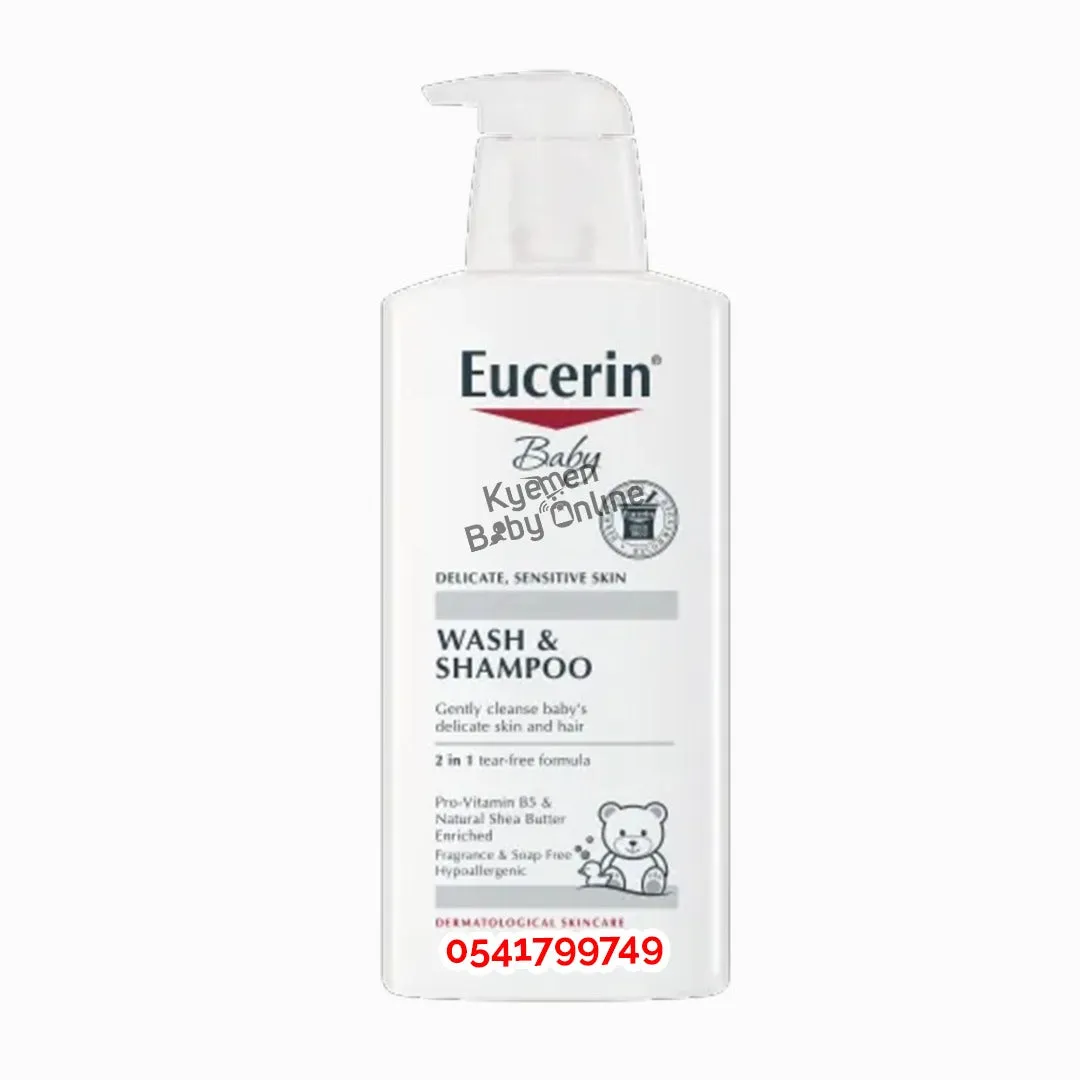 Eucerin Baby Wash And Shampoo (Delicate Sensitive Skin) 400ml