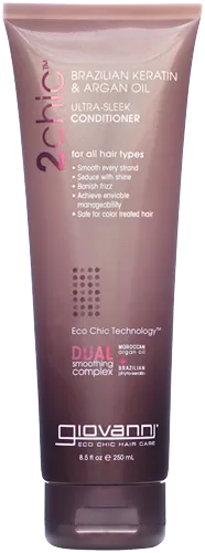 Giovanni 2chic Brazilian Keratin & Argan Oil Ultra-Sleek Conditioner (250ml)