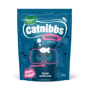 Happi Skippi Cat Treats Catnibbs Salmon Shiny Coat 60g