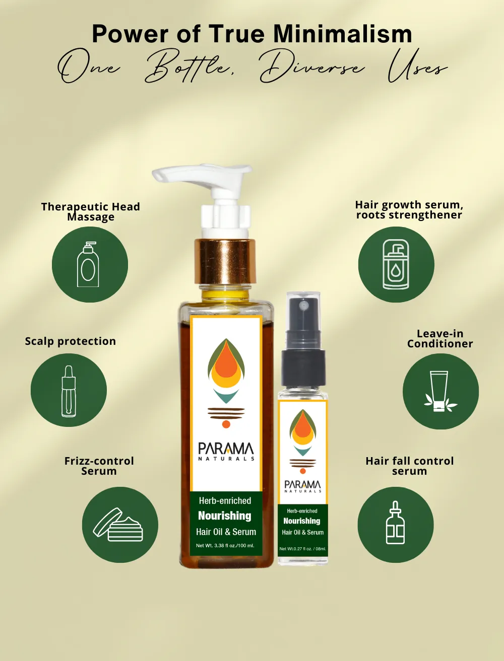 Herb-enriched Nourishing Hair Oil & Serum