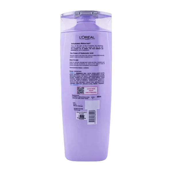 LOREAL PARIS ELVIVE 72H MOISTURE FILLING SHAMPOO 360ML