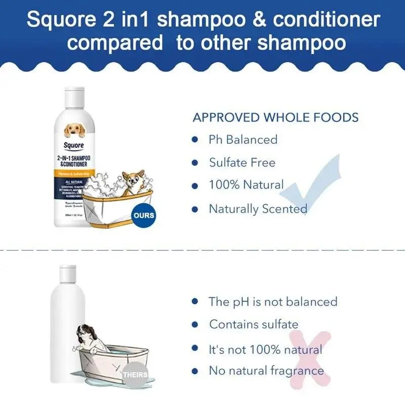 Moisturizing Pet Shampoo Sensitive Skin 2-in-1