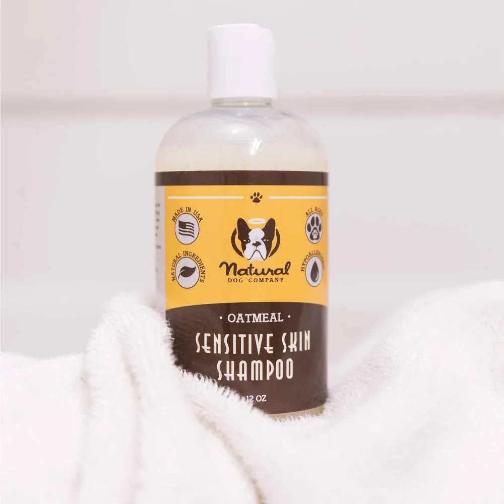 Natural Dog Company Sensitive Skin Oatmeal Hypoallergenic Dog Shampoo 12oz