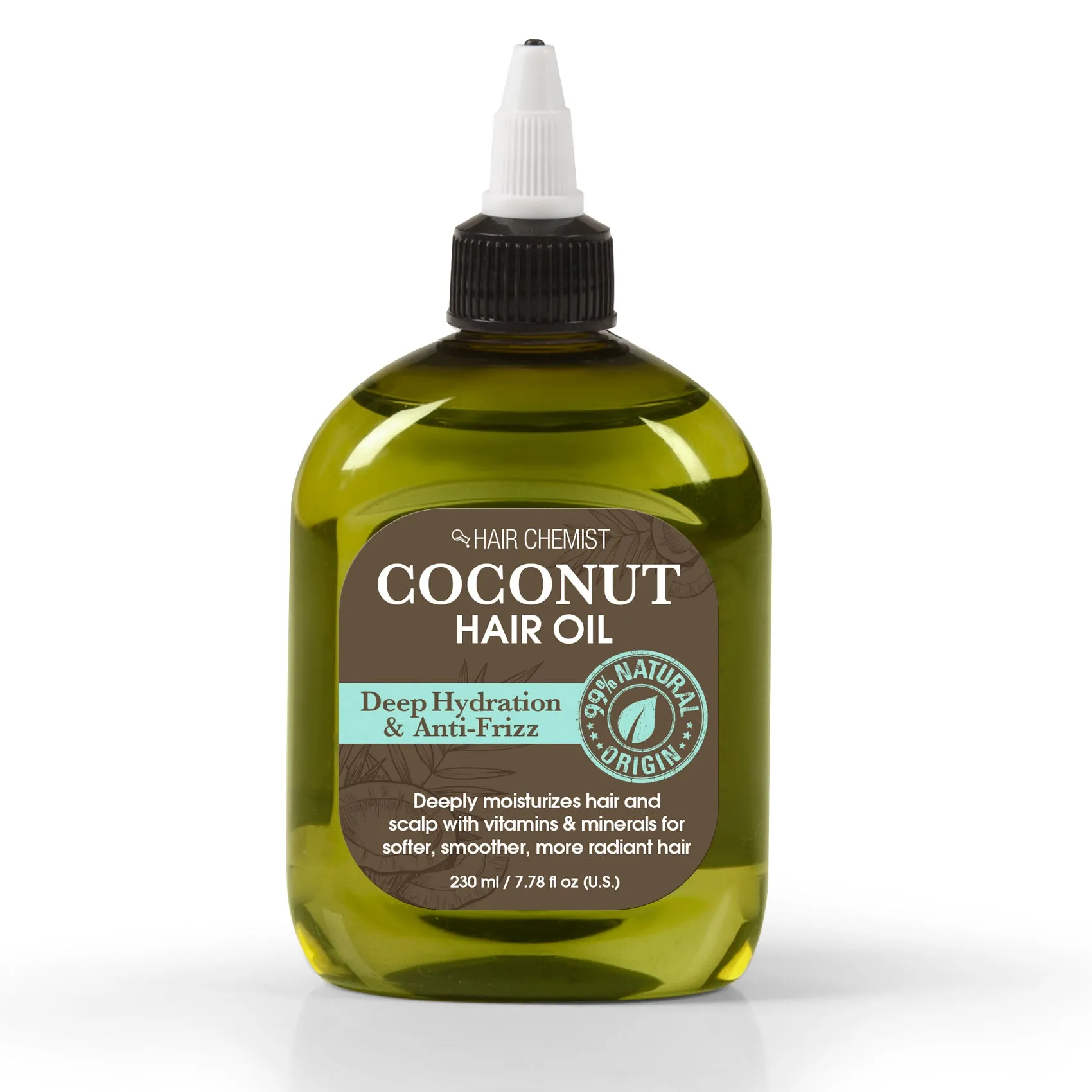 Nature's Spirit Coconut Shampoo 33.8 ounce, Conditioner 33.8 ounce, Hair Mask 8 ounce and Hair Oil 8 ounce (4-Piece Set)