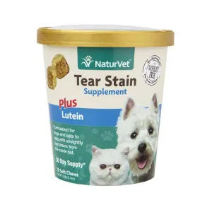 NaturVet Tear Stain Supplement Plus Lutein - Soft Chews 70cts