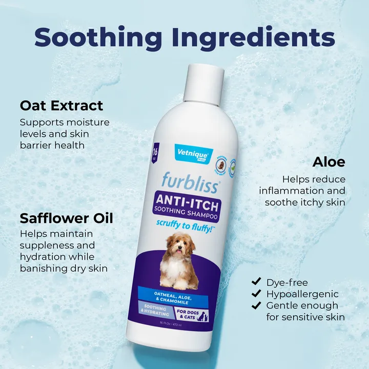 NEW Furbliss® Soothing Anti-Itch Shampoo 16oz