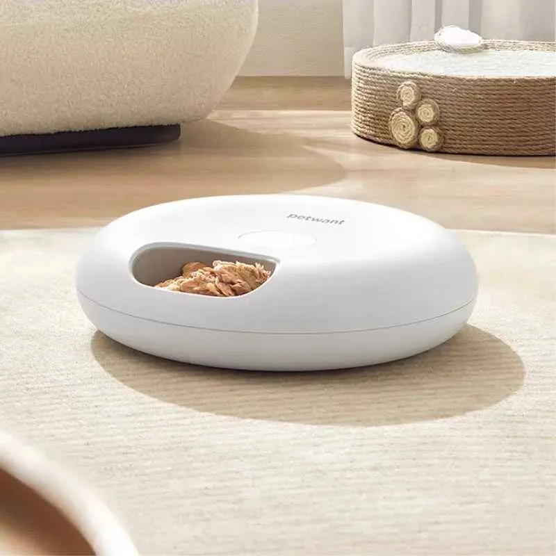 Petwant Cordless Pet Feeder with Scheduler For Wet & Dry Food