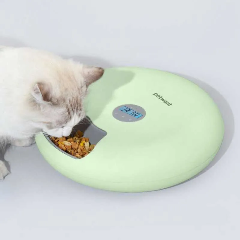 Petwant Cordless Pet Feeder with Scheduler For Wet & Dry Food