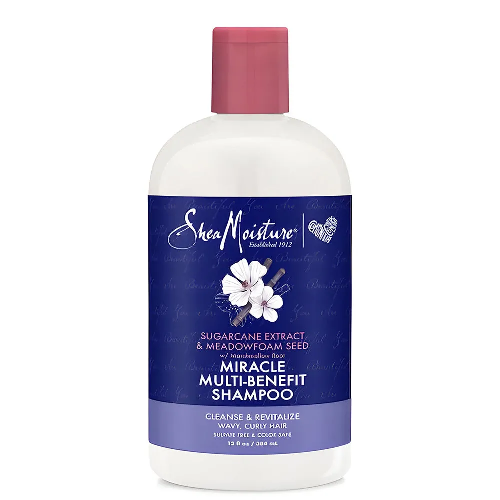 Shea Moisture Sugarcane & Meadowfoam Multi-Benefit Shampoo 13 oz