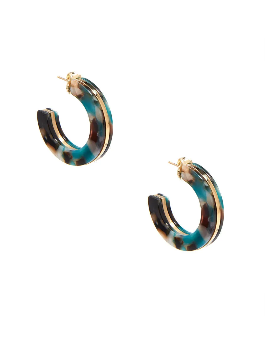 Sleek Torti Hoop Earring