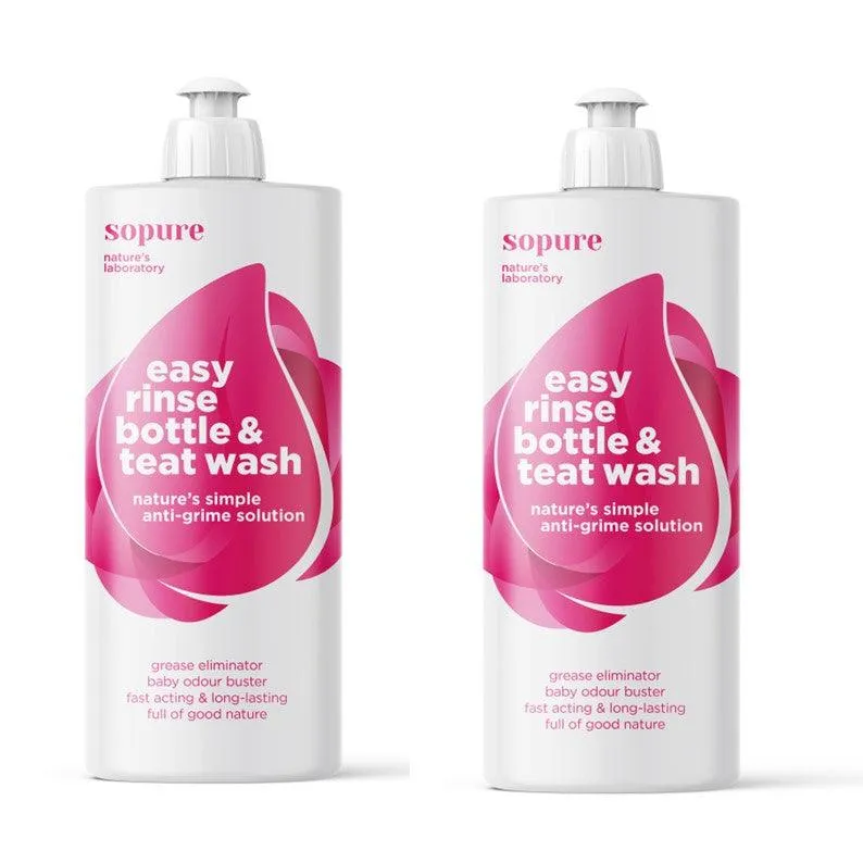 SoPure Easy Rinse Bottle & Teat Wash 500ml (2 PACK)