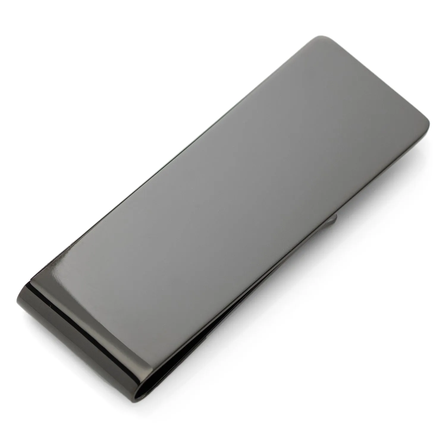 Stainless Steel Gunmetal Engravable Money Clip