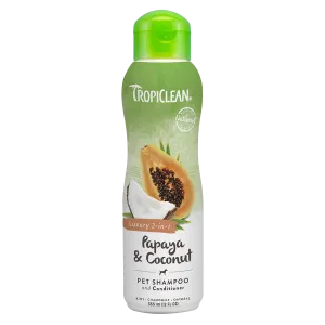 Tropiclean Luxury 2-in-1 Papaya & Coconut Shampoo & Conditioner 12oz