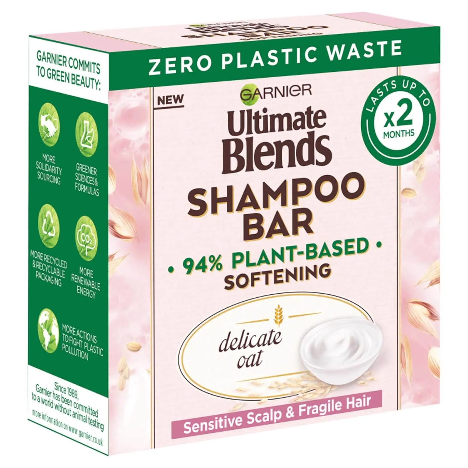 Ultimate Blends Delicate Oat Softening Shampoo Bar - 60g