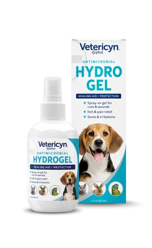 Vetericyn Plus Antimicrobial Dog & Cat Wound Care Hydrogel Spray, 3-ounce