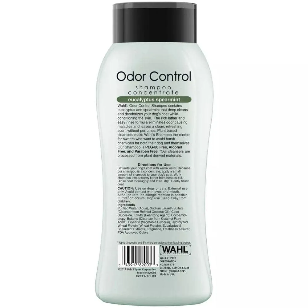 Wahl Odor Control Eucalyptus Spearmint Shampoo for Dogs