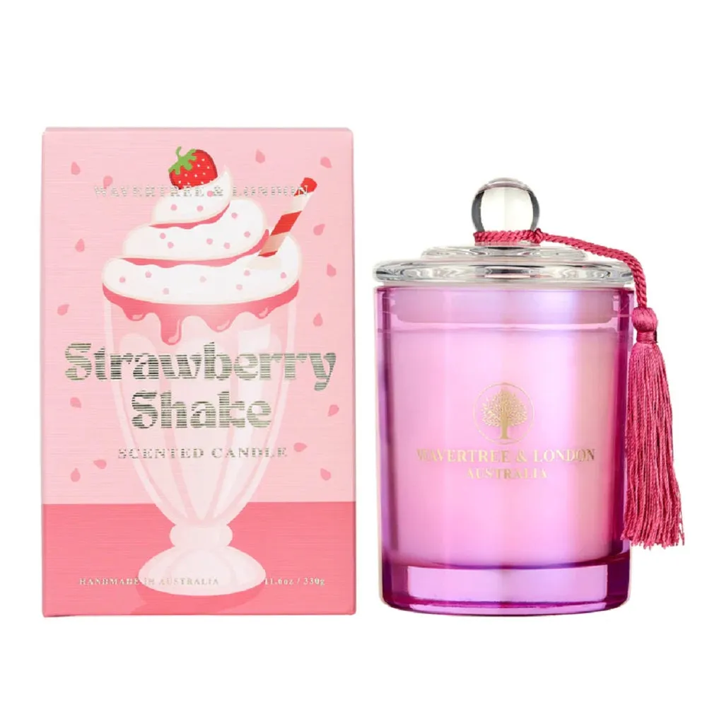 Wavertree & London Candle 330g - Strawberry Shake