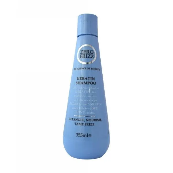 ZERO FRIZZ KERATIN SHAMPOO DETANGLE NOURISH 355ML